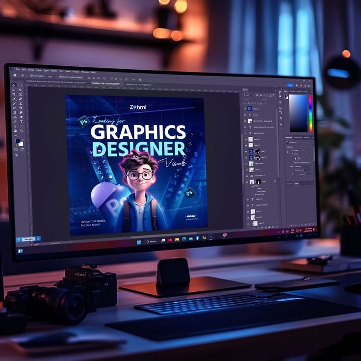 Looking for a Graphics designer__We are also looking for brands that want to present themselves in a stylish way!_Design that actually speaks for your brand__How did you like this concept_